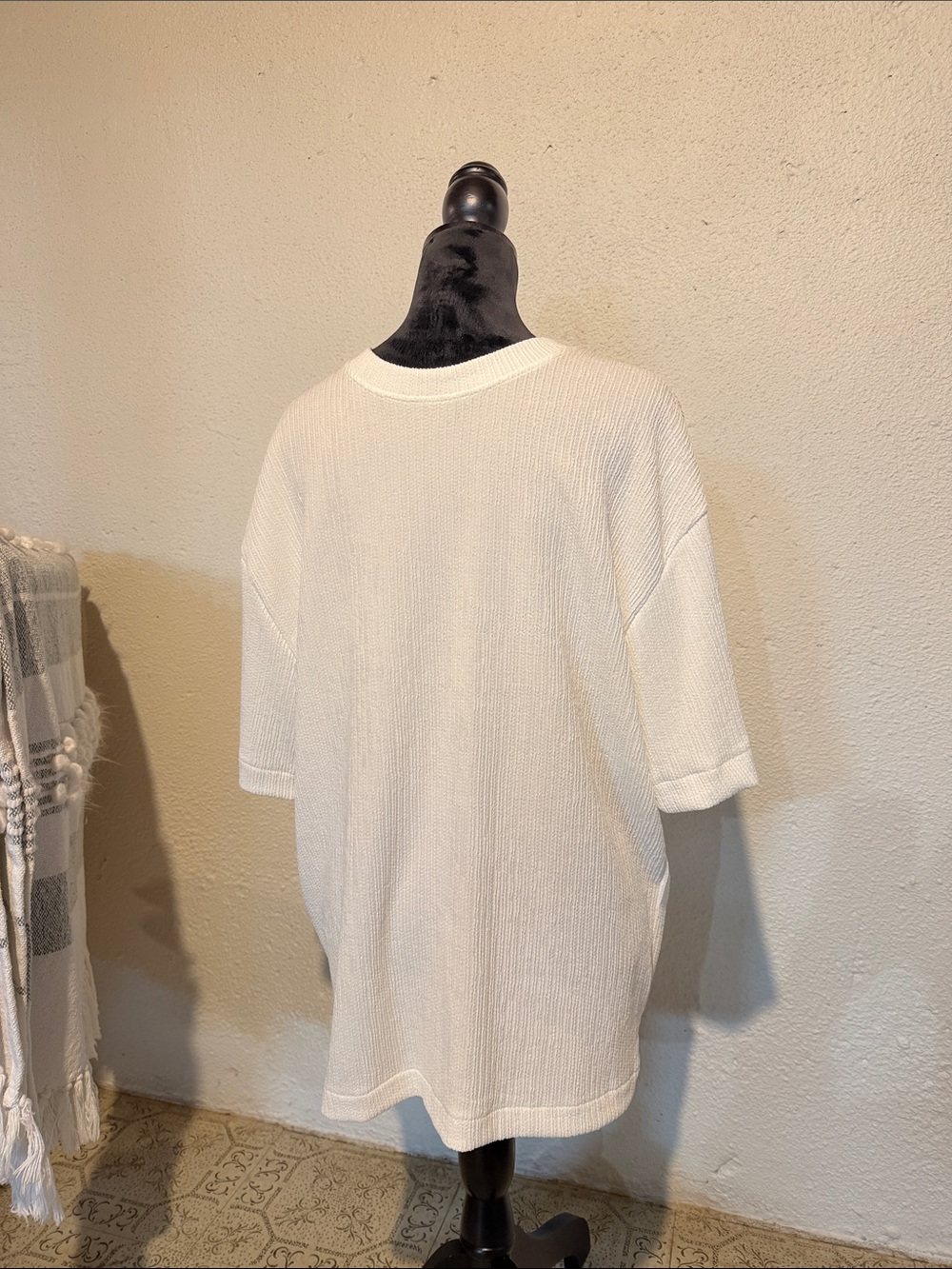 Zara Men’s White Textured Shirt